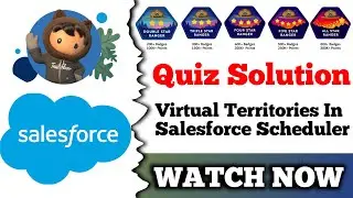Virtual Territories in Salesforce Scheduler | Salesforce Trailhead | Quiz Solution