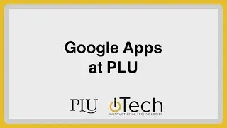 Google Apps at PLU