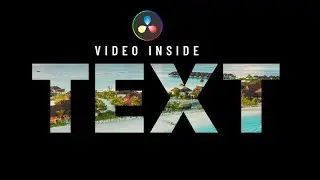 Davinci Resolve :: Add Video inside Text ✅