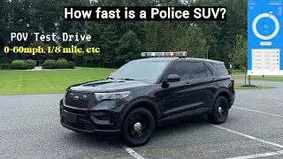 How Fast is a Police SUV? 2020 Ford Police Interceptor Utility 3.3L - POV Test Drive | 0-60