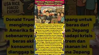 Ditekan, Dipaksa, Dikirim: Beras Diplomasi Paksa #jepang #trump  #imporberas