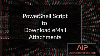 PowerShell: Connect to Outlook, Download Email Attachments, Move email to subfolder.