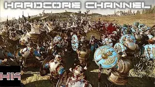 Total War Warhammer 2 - прохождение Hardcore Империи Смертных =20= Война с гномом