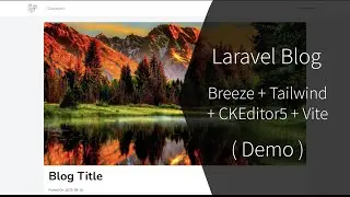 #00 - Laravel Blog App - Demo