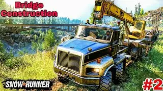 SnowRunner #2 :- Build a Bridge to Find Garage | How To Find Material For Bridge Construction