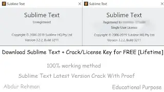 How To Download And Crack Sublime Text 3 + Crack/License Code for FREE [Lifetime]