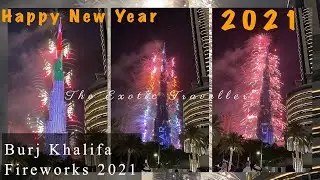 Live Burj Khalifa  New Year 2021 Fire Works
