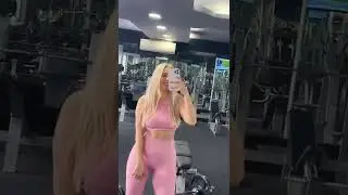 Türk fenomen kızdan spor salonunda tiktok akım videosu Twerk twerking tayt dans 