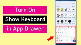 How to turn on display keyboard when entering app drawer?