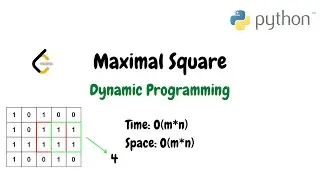 Maximal Square | Python DP Top Down Solution