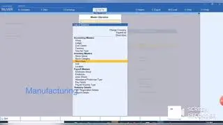 How to make Manufacturing vouchers