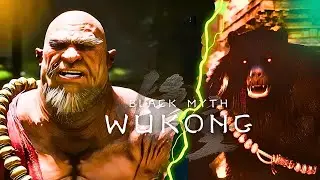 Black Myth Wukong Boss Fight | Dual Boss Fights Black Wind King and Black Bear Guai Boss Fight