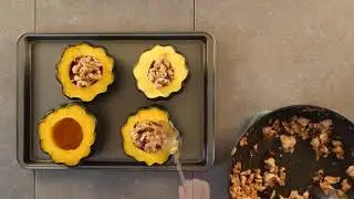 Ground Turkey Stuffed Acorn Squash