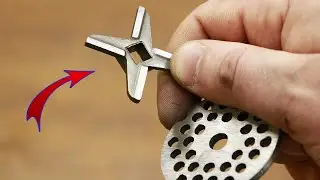 A knife from a MEAT GRINDER is like a RAZOR! Now you can GRIND THE BONES!