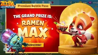 🦏Новый Сезон - Макс с Раменом!!! Закенштейн 16 Уровня в игре Zooba!!!