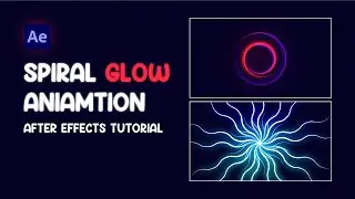 Spiral Glow Animation in After Effects - After Effects Tutorial - No third Party Plugins