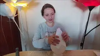 МК Светильник- роза из изолона на круглом плафоне