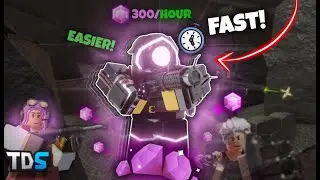 HOW TO GET ACCELERATOR/ENGINEER FAST SOLO/Grind Gems (Easiest Method) TDS Roblox