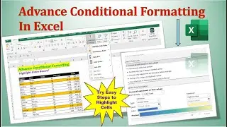 Advance Conditional Formatting in Excel | Try This easy steps to Highlight Cells in MS Excel