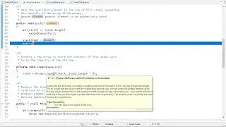 Implementing an Stack in Java (Java Foundations / jsjf)