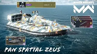 modern warships - pan spatial Zeus - small but deadly - 2 million damage - online gameplay