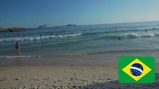 🇧🇷 Brazil BEACH WALK | Copacabana | Leblon |  Ipanema | hot brazil beach 4K video 