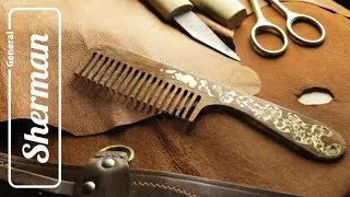 Resin and wood comb