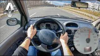 2001 Renault Clio II (1.4 16V 98 HP) | POV Test Drive #710 Joe Black