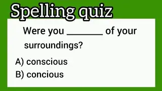 English Spelling Quiz | Commonly Misspelled Words In English