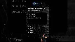 Python MCQ: Combining AND and NOT 