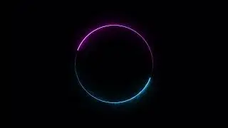 Circle Neon, Neon Loop, Neon Ligh Ring, Neon Circle Animation