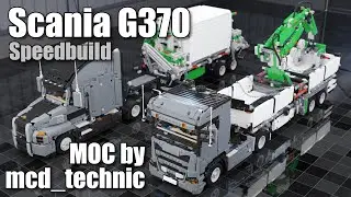 LEGO Scania G370 Animated Speedbuild | MCD_TECHNIC LEGO 42078 Mack MOC | Blender Geometry Nodes