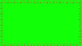 Green Screen Animation Notes Frame. Футаж рамка для видео youtube ноты музыка Zöld Scream