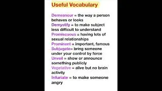 Very Useful English Vocabulary/ 