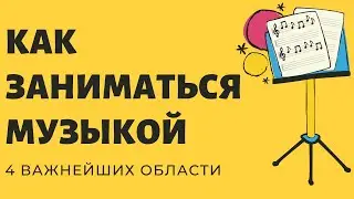 КАК ЗАНИМАТЬСЯ МУЗЫКОЙ - 4 ГЛАВНЫЕ ОБЛАСТИ
