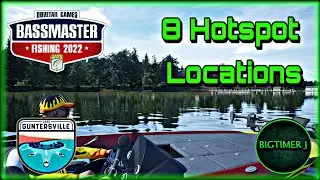 8 Hotspot Locations - Guntersville - Bassmaster Fishing 2022 🎣