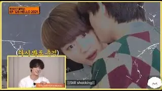 How TaeJin reacts their kiss scene in run bts (128) #방탄소년단 #BTS #jin #KimTaeHyung #V