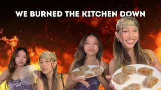 WE BURNED THE KITCHEN DOWN | HOT GIRLS STRUGGLE TO COOK