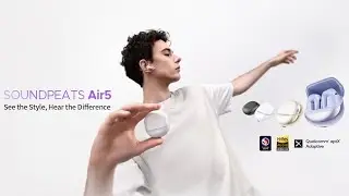 📢New | SOUNDPEATS Air5 Snapdragon Sound aptX Lossless AI Adaptive ANC Wireless Semi-In-Ear Earbuds
