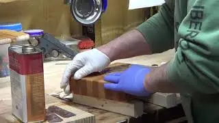 Waterlox Application To Wood Grips & Cutting Boards - Part One