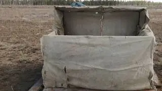 Oбзор самодельной засидки на уток! Yakutia!