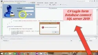 Create Login Window in C# Using Sql Server 2019