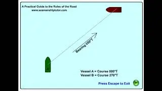 Determining risk of collision at sea - constant bearing