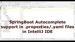 Spring Boot Autocomplete Support in .properties/.yaml file in IntelliJ IDE | IntelliJ Tips & Tricks