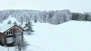 КРЫМ. Убойный СНЕГОПАД на Ай-ПЕТРИ. Водопад Учан-Су РАЗБУШЕВАЛСЯ. Деревопад в ЯЛТЕ. Лютая ЗИМА!