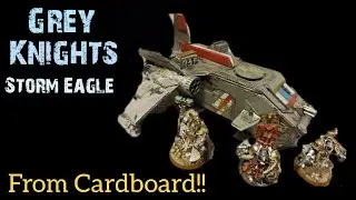 HOW TO MAKE a Cheap & Easy Storm Eagle / Thunderhawk from Cardboard! 40K, Sci Fi...