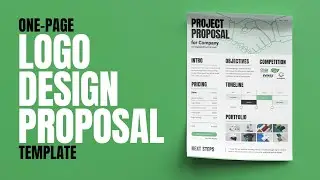 Logo Design Proposal: My Simple One-Page Template