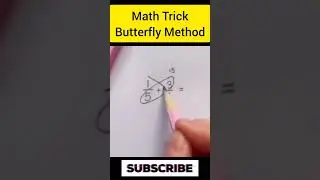 Math TrickButterfly Method #shorts #maths #tricks