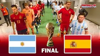 ARGENTINA vs SPAIN | FIFA World Cup Final | Match eFootball PES 2021 | Gameplay PC