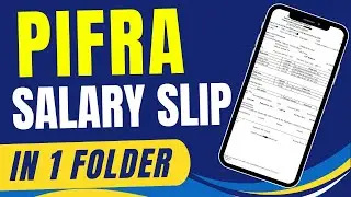 Received Pifra Salary Slip in 1 Folder || Pifra Salary Slip || Specific Folder for Salary Slip